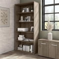 thumbnail image 2 of Pemberly Row Tall 5 Shelf Bookcase in Modern Hickory - Engineered Wood, 2 of 9
