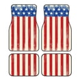thumbnail image 1 of Balery America Flags2 Juego de 4 Alfombrillas para Auto, Revestimientos de Caucho Resistente, Diseño Antideslizante, 1 of 7