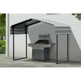thumbnail image 2 of Arrow 6 x 10 x 7 ft Eggshell 7' Metal Canopy, 2 of 8