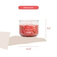 thumbnail image 3 of Mainstays 3-Wick Glass Jar Candle, Pink Apple Peony, 11.5 oz, 3 of 8