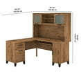 thumbnail image 4 of Bush Furniture Somerset 60W L Shaped Desk with Hutch, Fresh Walnut, 4 of 7