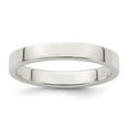 thumbnail image 5 of 925 Sterling Silver 3mm Flat Band Ring Size 4, 5 of 7
