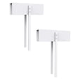 thumbnail image 2 of 2 Pcs Bi-Fold Door Locks, No-Drill Child Safety Lock for Closet and Pantry Doors, Pet Proof, White, By Preplabs, 2 of 8