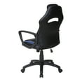thumbnail image 6 of Influx Gaming Chair in Black Faux Leather with Blue Accents, 6 of 13