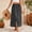 Black, variant on Women's Boho Ditsy Floral Button Front Maxi Skirt High Waisted Side Slit Summer Skirt for Vacation Daily Wear