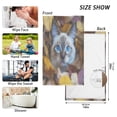 thumbnail image 3 of Wobogo Blue Eyes Cat Face Towel Soft Breathable Cotton Towel Set for Bathroom Kitchen Hotel Spa Gift Decor, 3 of 7