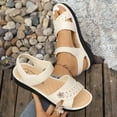 thumbnail image 3 of Viluyesy Slippers for Women Flat Bottom Open Toe Non-Slip Womens Graceful Footwear Beige Size 39, 3 of 10