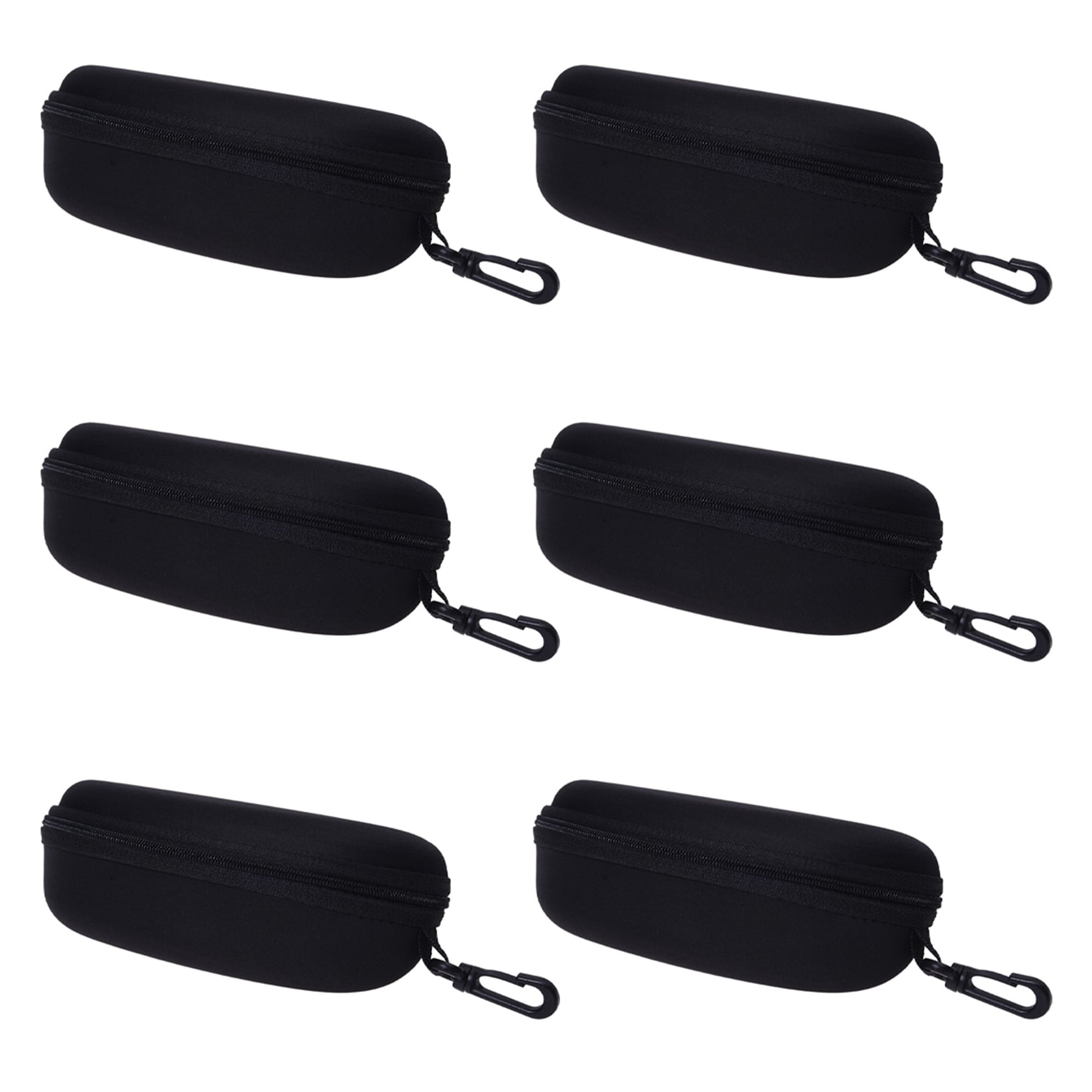 Black Glasses Eyeglasses Safety Zippered Hard Case Holder