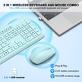 thumbnail image 2 of Teclado y Mouse Inalámbricos EDJO Ergónomicos Silenciosos de Tamaño Completo, 2 of 7