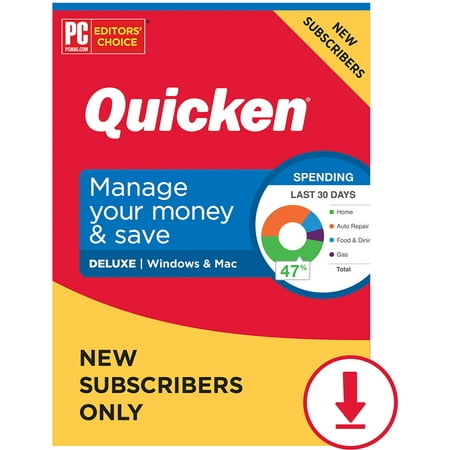 Quicken Deluxe New Subscriber Only Personal Finance, Manage your money...