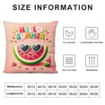 thumbnail image 5 of GOSMITH  Summer Pillow Covers Hello Summer Vibes with Watermelon Pineapple Bicycle Tropical Flowers Palm Leaves Lemon Farmhouse Beach Outdoor Decorations Throw Pillow Cases, 5 of 5