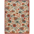 thumbnail image 2 of Nourison Aloha Indoor/Outdoor Red Multicolor 9' x 12' Area Rug (9x12), 2 of 9