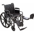 thumbnail image 2 of ProBasics Fauteuil Roulant Standard Confortable - Siège Réglable en Hauteur - Accoudoirs de Bureau à Dossier Rabattable - Capacité de Charge de 300 Livres - Noir - Repose-Jambes Élévateur - Siège 20 Pouces x 16 Pouces, 2 of 4