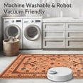 thumbnail image 5 of ODIKA 5'x7' Machine Washable Non-Slip Area Rug, Warm Arrangement High Traffic Rug, Orange, 20173, 5 of 7