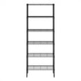 thumbnail image 3 of Furinno Wayar 6-Tier Stackable Metal Storage Shelf Rack, 23 x 13 x 59, Black, 3 of 6