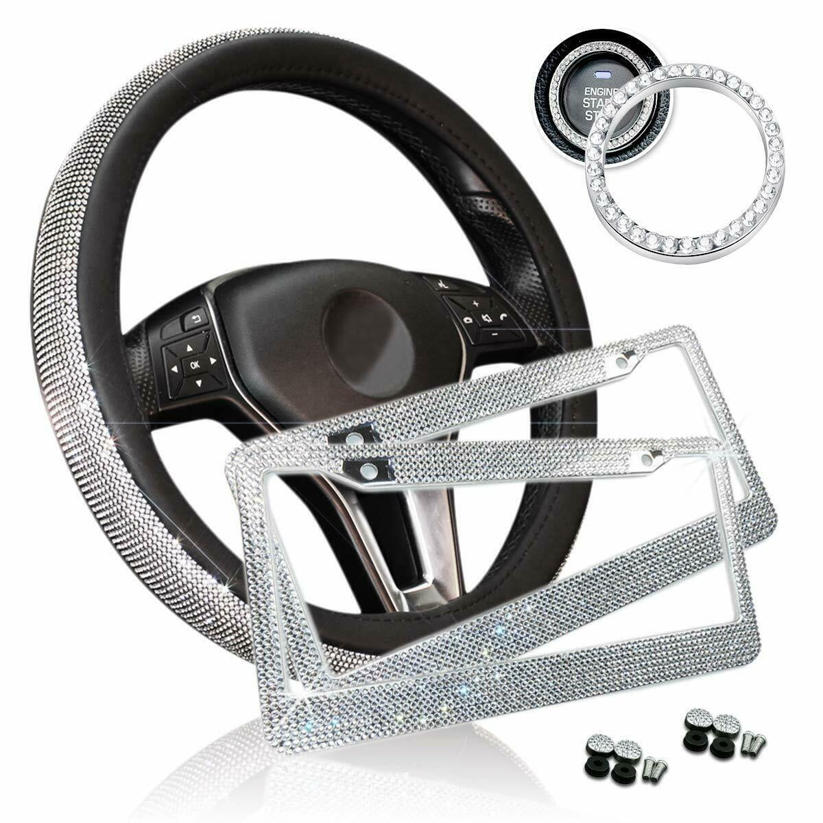 Shiny Bling Car Accessories Set 