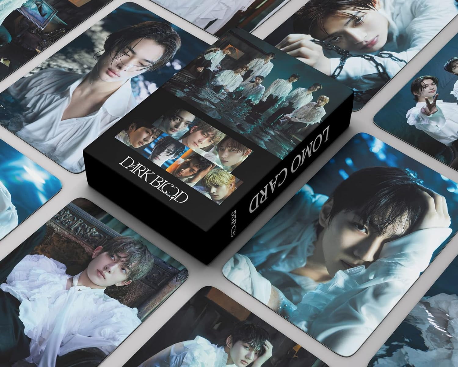 Kaizukichin Kpop ENHYPEN DARK BLOOD Postcards, 2.4 in x 3.5 in