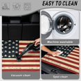 thumbnail image 5 of HUISEFOR Vintage American Flag Car Trunk Mat 29" x 39" Cargo Mat Rear Trunk Liner Non-Slip Vehicle Interior Accessories Easy To Clean Universal Fit for Most Cars, 5 of 7