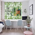 thumbnail image 4 of St. Patrick's Day Kitchen Curtains Window Panels, Lucky Shamrocks Boots Green Buffalo Plaid Insulated Window Treatment Curtain, Grommet Curtains for Bedroom/Living Room/Bathroom, 2 Piece 52"Wx72"L, 4 of 8