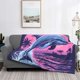 thumbnail image 2 of Balery Hawaiian Beach Dolphin Manta de Franela con Dibujo, Lujo Ultra Suave y Cálido, Antipelusa y Resistente a las Arrugas para Cama, Sofá, Camping -80"x60", 2 of 6