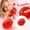 Red, variant on Pink Strawberry Squishy Stress Toy with High Transparency Gel, 1-Piece, Pink, for Relaxation, Sensory Squeeze Toy