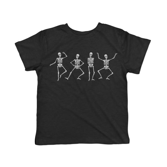 Toddler Funny T Shirts Dancing Skeletons Sarcastic Graphic Novelty Tee For Young Kids