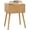 Brown Fluted, variant on Fluted Nightstand, Small Bedside Table with Storage Drawer, Accent End Table Living Room for Bedroom and Small Space, Brown