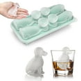 thumbnail image 2 of Moule Mignon en Forme de Chien Plateau Moule à Glace en Silicone Formes pour Faire 4 Glaçons pour Café Glacé Mini Plateau à Glace Plateau de Bar à Glace Mini Plateaux à Glace pour Congélateur Silicone Tasse à Glace en Silicone Plateau de Congélation de Soupe Support de Mise en Conserve en Silicone, 2 of 4