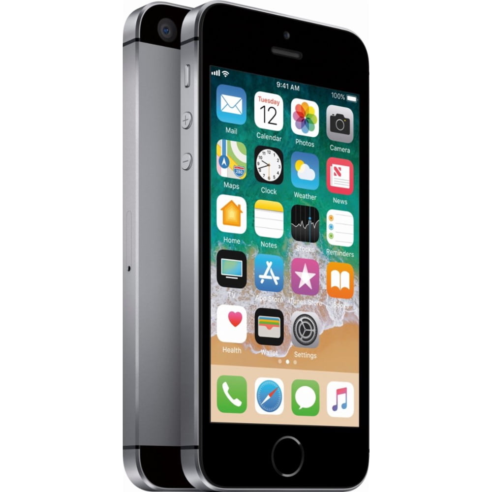 Refurbished Apple iPhone SE 32GB, Space Gray Locked Straight Talk