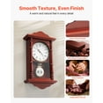 thumbnail image 3 of VEVOR Grandfather Clock, 18 in Classic Vintage Pendulum Clock, Pine Wood & MDF Wall Clocks with Quartz Movement and Quiet Design, for Living Room, Bedroom, Home Decor, and Gift (Cherry Tone Finish), 3 of 9