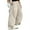 Lotus Root Color, variant on Rdhnmea Women's Straight Wide Leg Pants Elastic Mid Waist Solid Color Side Bow Pants Lounge Trousers