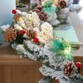 thumbnail image 3 of 6.6Ft Christmas Garland LED String Fairy Lights ,Battery Powered 20LEDs Bell Pine Cone Red Berries Xmas Wreath Tree Garland Light, for Christmas New Year Party Decorations (Pine Cone), 3 of 6