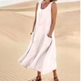 thumbnail image 2 of DGMIOCS Women's Shift Dress Lightweight Fashion Fit and Flare Light Pink M, 2 of 6
