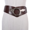 thumbnail image 2 of 1 Uds. Cinturón de cintura elástico ancho Vintage a la moda para mujer con cinturón de hebilla entrelazada MFZFUKR 221722-3, 2 of 8