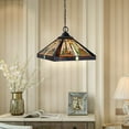 thumbnail image 3 of CHLOE Lighting Innes Tiffany-Style 1-Light Mission Ceiling Pendant 12" Shade, 3 of 8