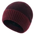 thumbnail image 2 of Yuanlong Womens Beanie Hat Lined Rib Knit Warm Winter Skull Cap Soft Thermal Outdoor Ski Running Daily Headwear, 2 of 5