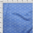 thumbnail image 2 of oneOone Rayon Blue Fabric Block Craft Projects Decor Fabric Printed By The Yard 56 Inch Wide, 2 of 6