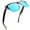 Gradient Black Frame | Blue Lens, variant on Sunier Vintage Polarized Women's Sunglasses Stylish Transparent Frame for Young Girls-2 Pairs