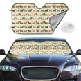 thumbnail image 2 of Kdxio Dachshund Dog Print Windshield Sun Shade,UV Rays and Sun Heat Protection,Sunshade for Car Windshield,Car Shade Front Windshield - Small, 2 of 6