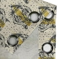 thumbnail image 4 of Ambesonne Grommet Curtain, , 50"x72", Cream Mustard Dark Grey, 4 of 5