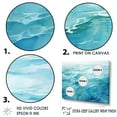 thumbnail image 3 of Designart "Scenic Blue Ocean In Motion VI" Ocean Canvas Prints, 3 of 7