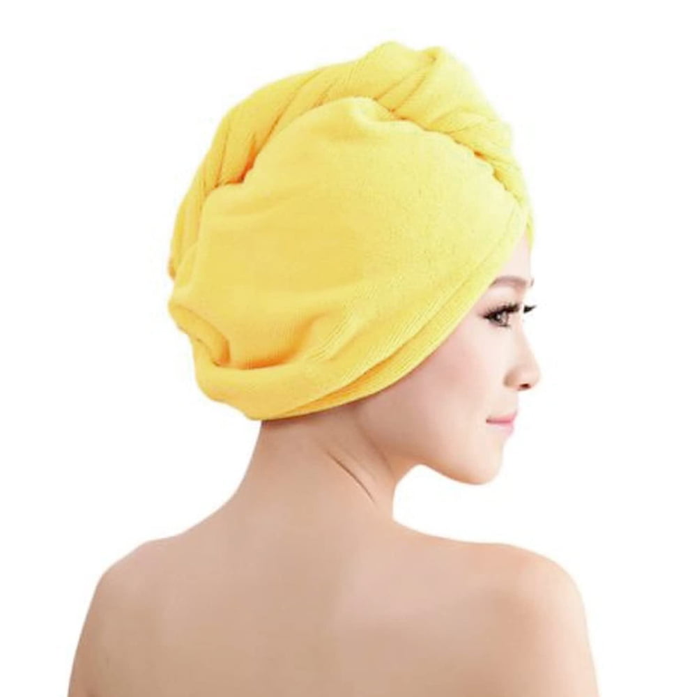 Details about   UK Microfibre Quick Dry After Shower Hair Drying Wrap Towel Hair Hat Cap Turban 