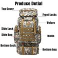 thumbnail image 3 of EIMELI Sac à Dos Camouflage Imperméable 80L pour Escalade Randonnée Camping Alpinisme Sport Extérieur, 3 of 9