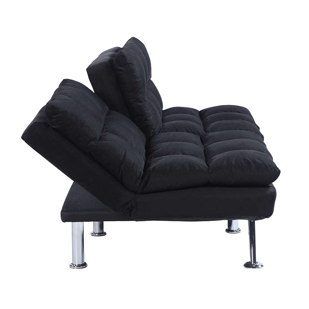 Kepooman Modern Futon Couch Convertible Loveseat Sleeper for Living Room, Twin Size, Black Kepooman Modern Futon Couch Convertible Loveseat Sleeper for Living Room, Twin Size, Black
