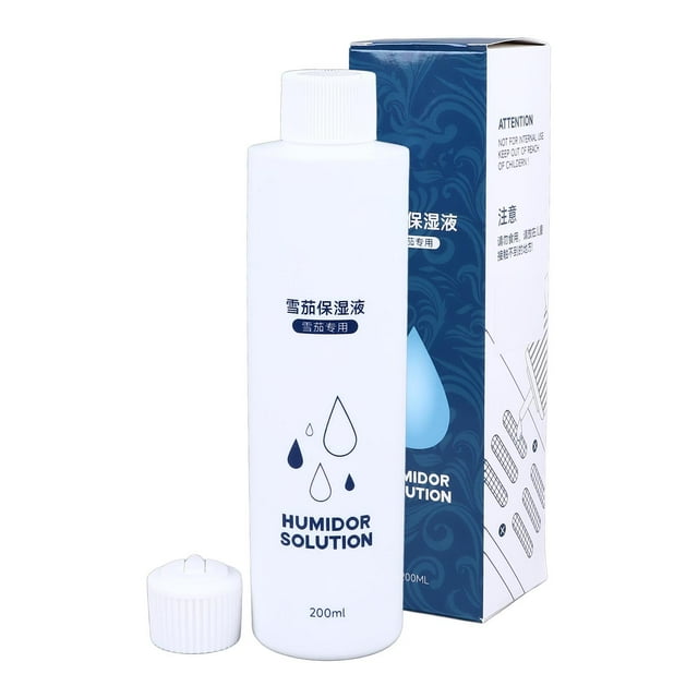 Solución para humidificadores de puros, segura, suave y sin irritantes, solución de propilenglicol para humidificadores, 200 ml