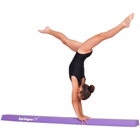 Springee 6ft Balance Beam - Extra Firm - Vinyl Folding Gymnastics Beam