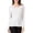 White, variant on Womens Athletic Tops Women's Silk Knit Pullover for Women Double Knit Top with Relaxed Fit and Elegant Black M