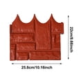 thumbnail image 2 of 10.16" Imitation Brick Stone Garden Edging, Interlocking No Dig Landscape Border for Flower Bed Lawn,Red, 2 of 5