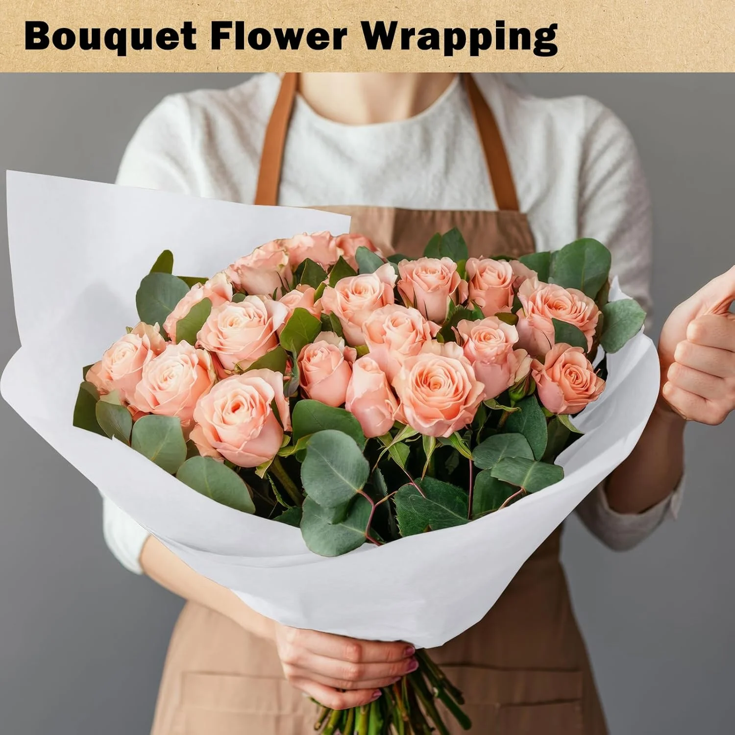 Teddy Run 2 Rolls Kraft Paper Roll 18" x 900" (75') - Heavy Duty 50 lb Brown Kraft Paper for Gift Wrapping, Packing, Shipping, Moving, Floor & Table Covering, Bulletin Board Craft Art (White)