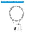 thumbnail image 2 of Uxcell Small Combination Lock 31.4 Inch, 1 Pack 3 Digit Padlock for Gym Locker, White, 2 of 6